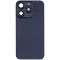 Back Glass w/ MagSafe Magnet & NFC & Flashlight Flex For iPhone 15 Pro (No Logo) (Aftermarket) (Blue Titanium)