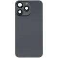 Back Glass w/ MagSafe Magnet & NFC & Flashlight Flex For iPhone 15 Pro Max (No Logo) (Aftermarket) (Black Titanium)