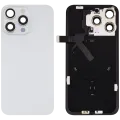 Back Glass w/ MagSafe Magnet & NFC & Flashlight Flex For iPhone 15 Pro Max (No Logo) (Aftermarket) (White Titanium)