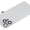 Back Glass w/ MagSafe Magnet & NFC & Flashlight Flex For iPhone 15 Pro Max (No Logo) (Aftermarket) (White Titanium)