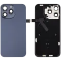Back Glass w/ MagSafe Magnet & NFC & Flashlight Flex For iPhone 15 Pro Max (No Logo) (Aftermarket) (Blue Titanium)