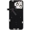 Back Glass w/ MagSafe Magnet & NFC & Flashlight Flex For iPhone 15 Pro Max (No Logo) (Aftermarket) (Blue Titanium)