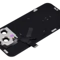 Back Glass w/ MagSafe Magnet & NFC & Flashlight Flex For iPhone 15 Pro Max (No Logo) (Aftermarket) (Natural Titanium)