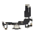 Charging Port Flex Cable For iPhone 15 (Aftermarket Plus) (Black)