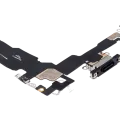 Charging Port Flex Cable For iPhone 15 (Aftermarket Plus) (Black)