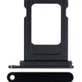 Single Sim Card Tray For iPhone 15 / 15 Plus (Black)