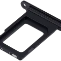Single Sim Card Tray For iPhone 15 / 15 Plus (Black)