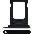 Dual Sim Card Tray For iPhone 15 / 15 Plus (Black)