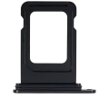 Dual Sim Card Tray For iPhone 15 / 15 Plus (Black)