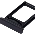 Dual Sim Card Tray For iPhone 15 / 15 Plus (Black)