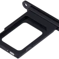 Dual Sim Card Tray For iPhone 15 / 15 Plus (Black)