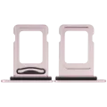 Dual Sim Card Tray For iPhone 15 / 15 Plus (Pink)