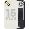 Back Glass w/ MagSafe Magnet & NFC & Flashlight Flex For iPhone 15 Plus (Used OEM Pull: Grade A) (Yellow)