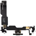 Charging Port Flex Cable For iPhone 15 Plus (Premium) (Black)