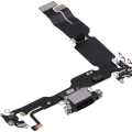 Charging Port Flex Cable For iPhone 15 Plus (Premium) (Black)