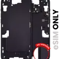 Mid-Frame Housing W/ Small Parts For iPhone 15 Plus (US Version) (Used OEM Pull: Grade A) (Black)