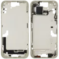 Mid-Frame Housing W/ Small Parts For iPhone 15 Plus (US Version) (Used OEM Pull: Grade A) (Yellow)