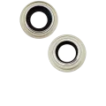 Back Camera Lens With Bracket & Bezel For iPhone 15 / 15 Plus (2 Piece Set) (Premium) (Yellow)