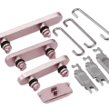 Hard Buttons (Power / Volume / Switch) For iPhone 15 / 15 Plus (Pink)