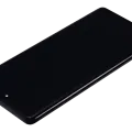 OLED Assembly With Frame For Motorola Moto Edge 40 (XT2303-3 / 2023) (Refurbished) (Eclipse Black)