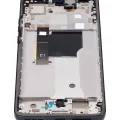 OLED Assembly With Frame For Motorola Moto Edge 40 Neo (XT2307-1 / 2023) (Refurbished) (Black)