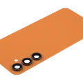 Back Cover Glass With Camera Lens For Samsung Galaxy S23 FE 5G (Aftermarket Plus) (Tangerine)