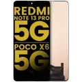 OLED Assembly Without Frame For Xiaomi Redmi Note 13 Pro 5G / Xiaomi Poco X6 5G (Refurbished) (All Colors)