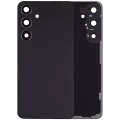 Back Cover Glass With Camera Lens For Samsung Galaxy S24 Plus 5G (No Logo) (Aftermarket Plus) (Onyx Black)