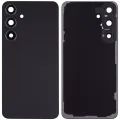Back Cover Glass With Camera Lens For Samsung Galaxy S24 Plus 5G (No Logo) (Aftermarket Plus) (Onyx Black)