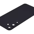Back Cover Glass With Camera Lens For Samsung Galaxy S24 Plus 5G (No Logo) (Aftermarket Plus) (Onyx Black)