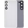 Back Cover Glass With Camera Lens For Samsung Galaxy S24 Plus 5G (No Logo) (Aftermarket Plus) (Marble Gray)