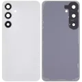 Back Cover Glass With Camera Lens For Samsung Galaxy S24 Plus 5G (No Logo) (Aftermarket Plus) (Marble Gray)