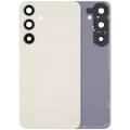 Back Cover Glass With Camera Lens For Samsung Galaxy S24 Plus 5G (No Logo) (Aftermarket Plus) (Amber Yellow)