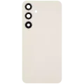 Back Cover Glass With Camera Lens For Samsung Galaxy S24 Plus 5G (No Logo) (Aftermarket Plus) (Amber Yellow)
