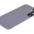 Back Cover Glass With Camera Lens For Samsung Galaxy S24 Plus 5G (No Logo) (Aftermarket Plus) (Amber Yellow)