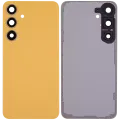 Back Cover Glass With Camera Lens For Samsung Galaxy S24 Plus 5G (No Logo) (Aftermarket Plus) (Sandstone Orange)