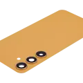 Back Cover Glass With Camera Lens For Samsung Galaxy S24 Plus 5G (No Logo) (Aftermarket Plus) (Sandstone Orange)