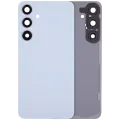 Back Cover Glass With Camera Lens For Samsung Galaxy S24 Plus 5G (No Logo) (Aftermarket Plus) (Sapphire Blue)
