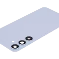 Back Cover Glass With Camera Lens For Samsung Galaxy S24 Plus 5G (No Logo) (Aftermarket Plus) (Sapphire Blue)