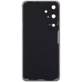 Back Cover Glass With Camera Lens For Samsung Galaxy S24 5G (No Logo) (Aftermarket Plus) (Onyx Black)