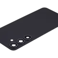 Back Cover Glass With Camera Lens For Samsung Galaxy S24 5G (No Logo) (Aftermarket Plus) (Onyx Black)