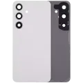 Back Cover Glass With Camera Lens For Samsung Galaxy S24 5G (No Logo) (Aftermarket Plus) (Marble Gray)