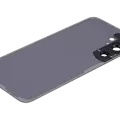 Back Cover Glass With Camera Lens For Samsung Galaxy S24 5G (No Logo) (Aftermarket Plus) (Marble Gray)