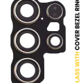 Back Camera Lens With Cover Bezel Ring For Samsung Galaxy S24 Ultra 5G (Titanium Yellow)