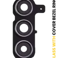 Back Camera Lens With Cover Bezel Ring For Samsung Galaxy S24 Plus 5G (Onyx Black)