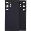 Back Cover Glass With Camera Lens For Samsung Galaxy S24 Ultra 5G (No Logo) (Aftermarket Plus) (Titanium Black)