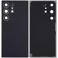 Back Cover Glass With Camera Lens For Samsung Galaxy S24 Ultra 5G (No Logo) (Aftermarket Plus) (Titanium Black)