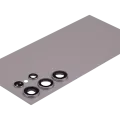 Back Cover Glass With Camera Lens For Samsung Galaxy S24 Ultra 5G (No Logo) (Aftermarket Plus) (Titanium Gray)