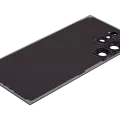 Back Cover Glass With Camera Lens For Samsung Galaxy S24 Ultra 5G (No Logo) (Aftermarket Plus) (Titanium Violet)