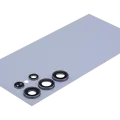Back Cover Glass With Camera Lens For Samsung Galaxy S24 Ultra 5G (No Logo) (Aftermarket Plus) (Titanium Blue)
